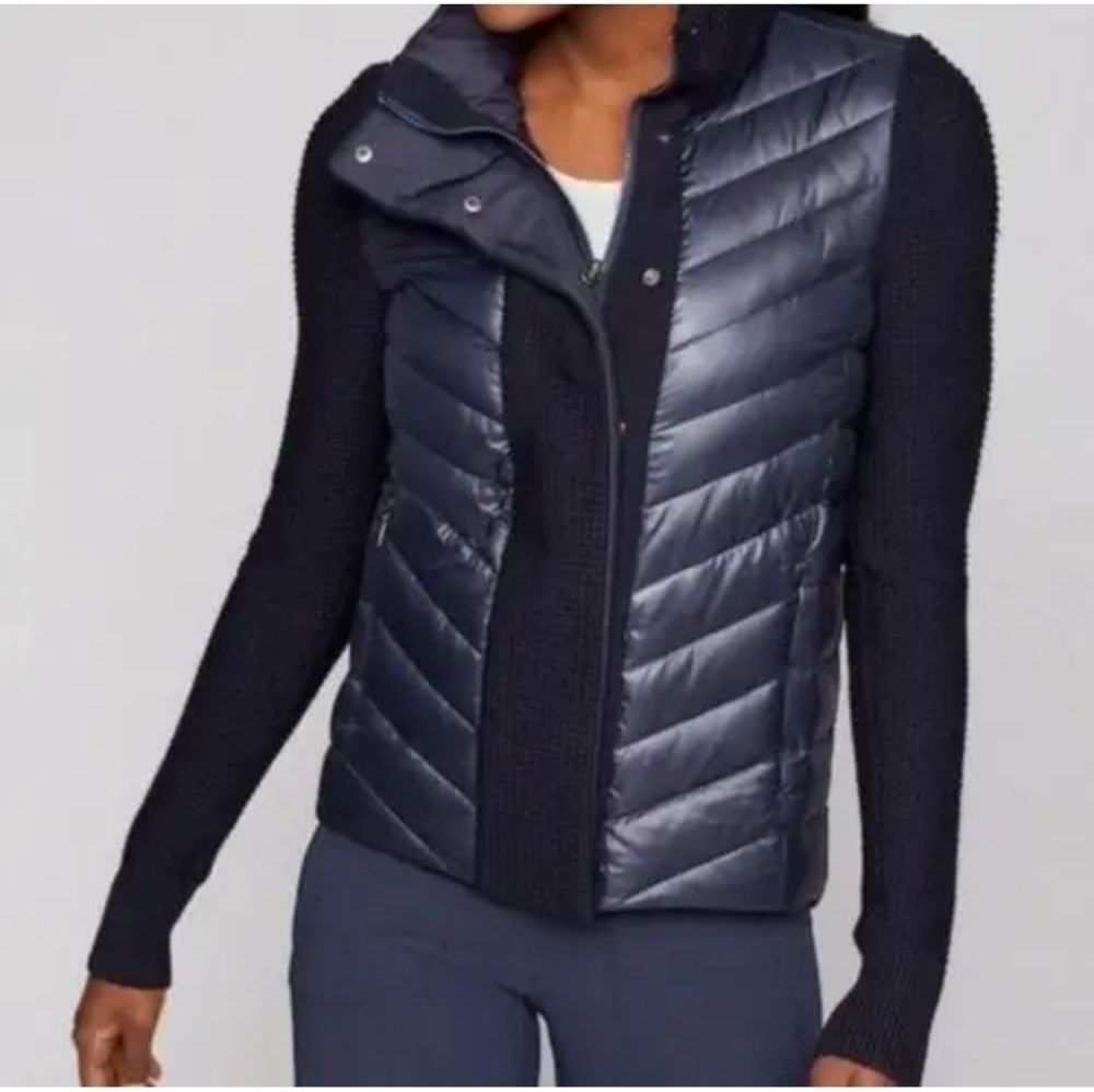 Athleta Women Responsible Down Premium grade Sweater Coat Zip sz XS